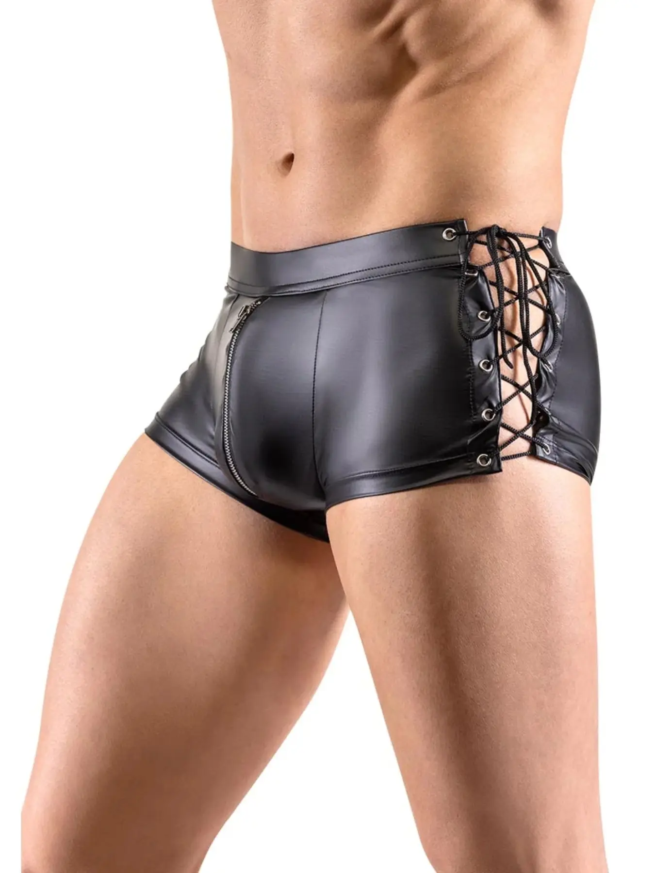 Men's Tie Shorts, Boxer Style, Stage Bar Performance Pants, Stylish and Comfortable, Perfect for Shows and Events, Durable and Trendy Design