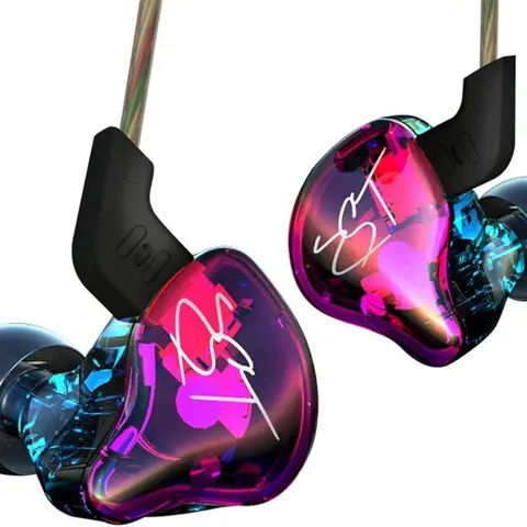 KZ Keephifi ZST Wired Earphones - Hybrid Technology DD & Balanced Armature Driver, 3.5mm Jack, Detachable Carbon Fibre Cable, Silicone Eartips, Isolation, Secure Hook Fit, 20Hz Deep Bass, Manufacturer Warranty (Non-Water Resistant) for Gamers, Cellphones,