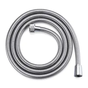 Stainless Steel Shower Hose, 118 Inches, 10 Feet, Extra Long Handheld Shower Hose Extension Replacement, Anti-tangle Flexible Shower Hose Accessory, For Shower Heads, Brushed Nickel Finish.