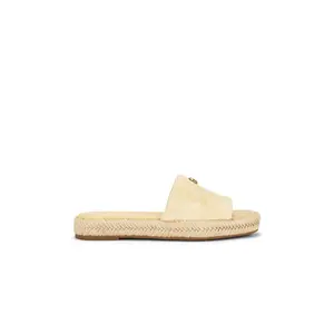 Coach Holly Sandal in Vanilla Suede
