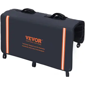 VEVOR Tailgate Bike Pad, TikTokShopBlackFriday, 33" Truck Tailgate Pad Carry 2 Mountain Bikes, Tailgate Protection Pad with Reflective Strips and Tool Pocket, Universal Tailgate Pad for Small-Size Pickup Trucks