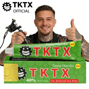 TKTX Numbing Cream 1 Pack- For Tattoos - Painless Procedure 40% Strong ( 10g ) Tattoo External Cream.