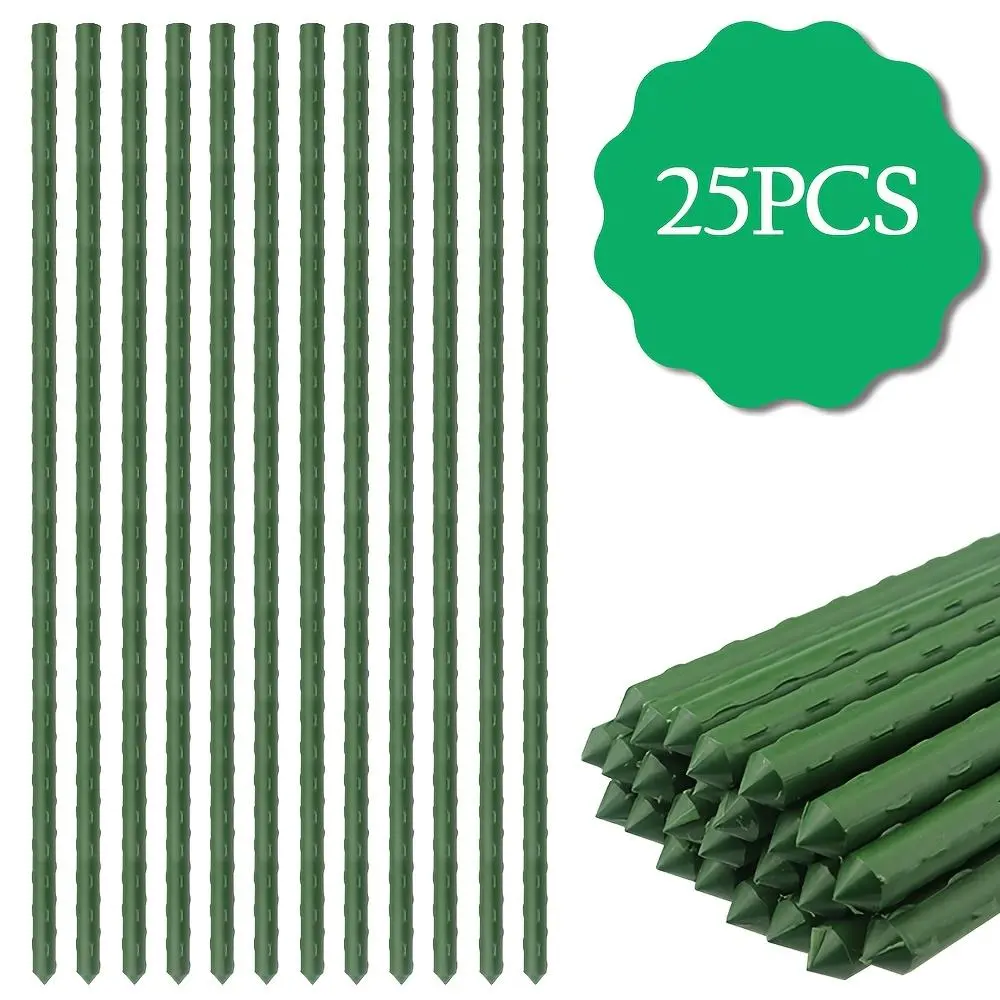 [Summer Sale Deals] 48 inch Garden Stakes, 25/50PCS Tomato Sticks - Outdoor Backyard Garden Accessories for Potted & Climbing Plant Supports, Outdoor Garden Accessories