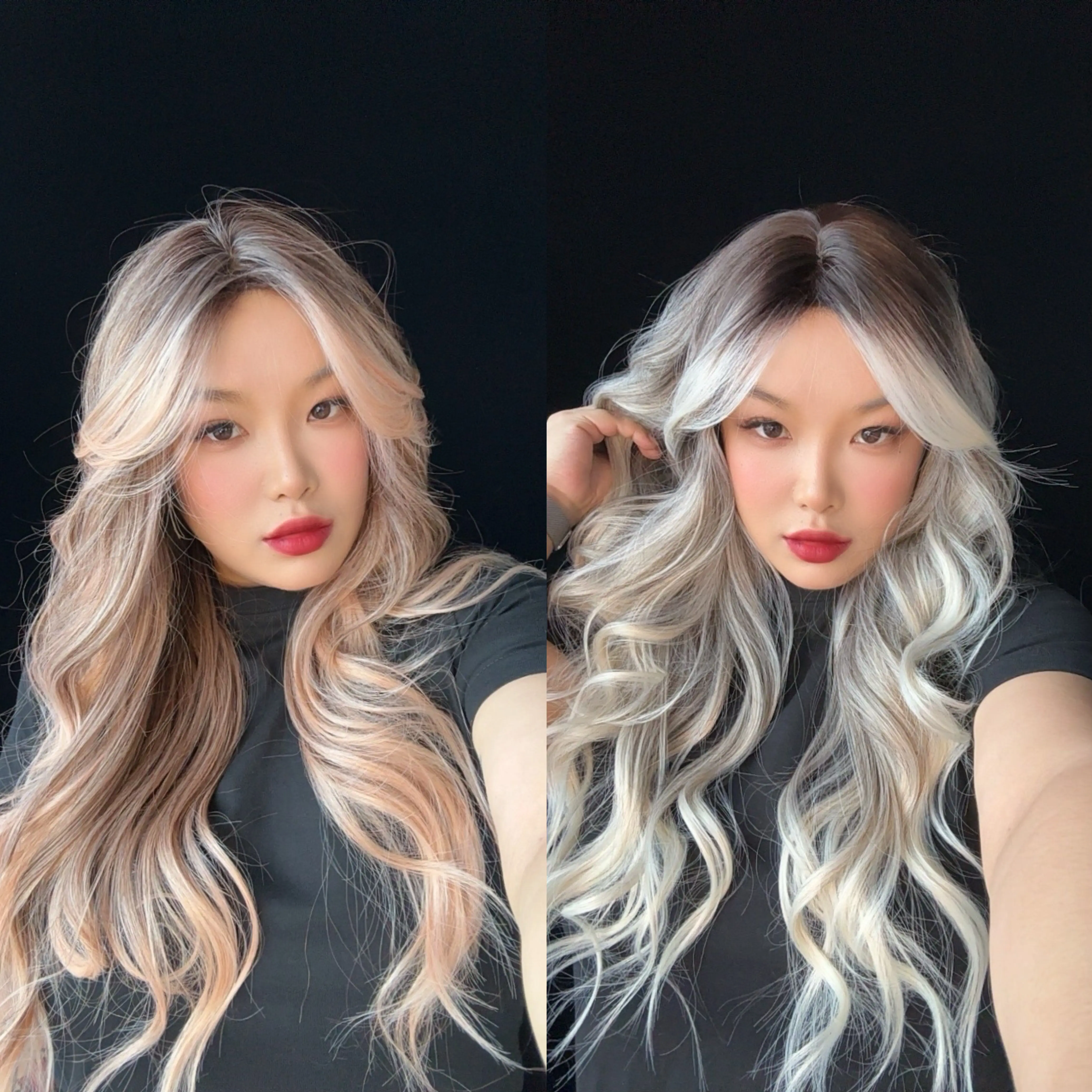 JBEXTENSION 26 Inches Long Body Wave Wig with Bangs Women Fashion MANDA