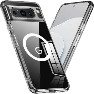 Entronix [Magnetic] Case Compatible with Pixel 10 Pro XL - [Hard Back] Slim Clear