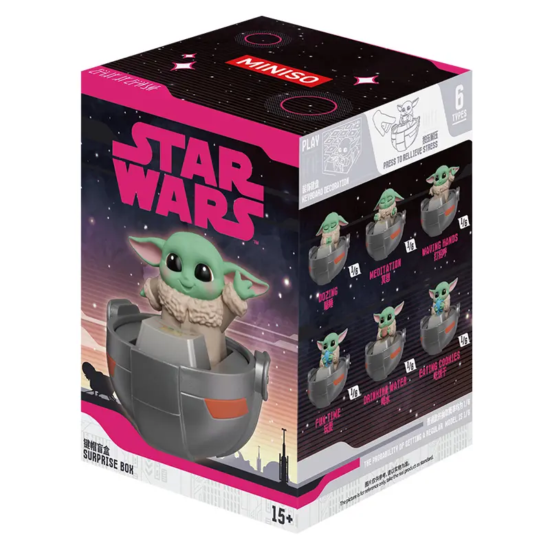 MINISO Star Wars Grogu Artisan Keycap Blind Box, Pressable Fidget Keycap for Mechanical Keyboard, Desk Decor Stress Relief Toy, Official Gift for Gamers #StarWars #Grogu #BabyYoda #Keycap #MechanicalKeyboard #GamingGadgets #BlindBox