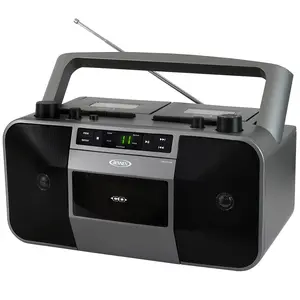 Jensen MCR-1500 Portable Stereo CD Player Dual Cassette Deck Recorder with AM/FM Radio