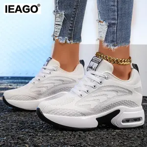 IEAGO Original New Women's Casual Breathable Running Jogging Sport Shoes Fashion Anti-slip Wear-resistant Shock-absorbing Tennis Walking Sneakers