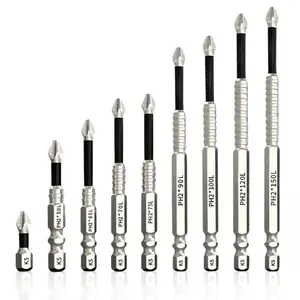 Industrial grade drill bit set, K5 impact-resistant anti-slip drill bit, titanium alloy, high magnetic screwdriver bit, industrial cemented carbide serrated eccentric drill, M2 tap with UltraTiAIN coating, tapping and deburring