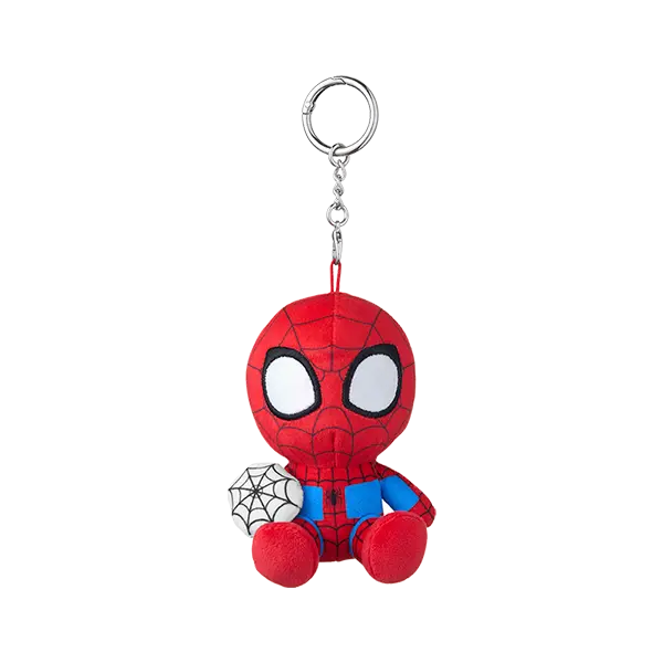 Marvel Spider-Man Series Web-Slinging Plush Charm, Cartoon Bag Pendant, Portable Key Ornament, Creative Gift for Marvel Fans