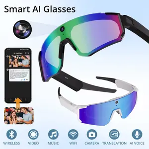 Smart AI Glasses POV Recording Real-Time Translation Hands-Free Photography Bluetooth Audio / Wireless Music Voice Control Open-Ear Design