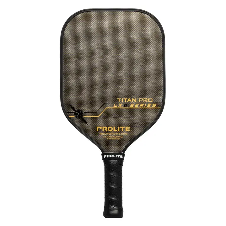 Prolite Titan Pro LX Series Gold Pickleball Paddle - LX Series Design with Gold Accents and Black Grip