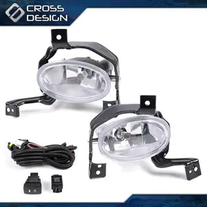 CROSSDESIGN Fit For 2010-2011 Honda CR-V CRV Clear Bumper Fog Light  Pair + Switch + Wiring