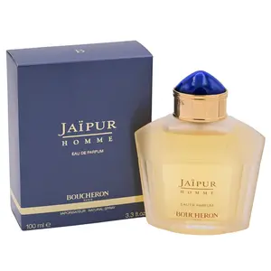 Boucheron JAIPUR Homme Men's EDP Spray - 3.3 fl oz (3.4 oz Equivalent), Bold Elegant Intense Woody Spicy Scent, Non-Toxic Packaged Fragrance, New in Box, Intense Fragrance, Woody Scent