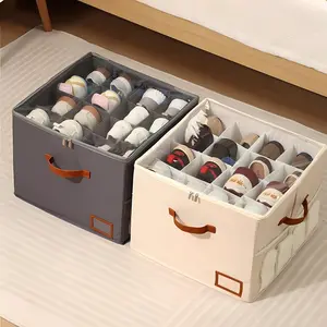 SMART SHOE STORAGE SOLUTION Adjustable Shoe Organizer for Closet Fabric Storage Boxes with Clear Lid Foldable Space-Saving Design Fits 8–32 Pairs Perfect for Bedroom Closet Dorm Back-to-School Season rack