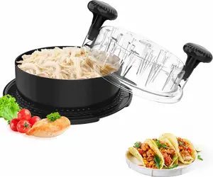 Chicken Shredder, Chicken Breast Shredder Tool Twist, Visible Meat Shredder Machine with Widened Anti Slip Mat Fix, Suitable for Tocas, Buffalo Chicken Dip, Dishwasher Washable