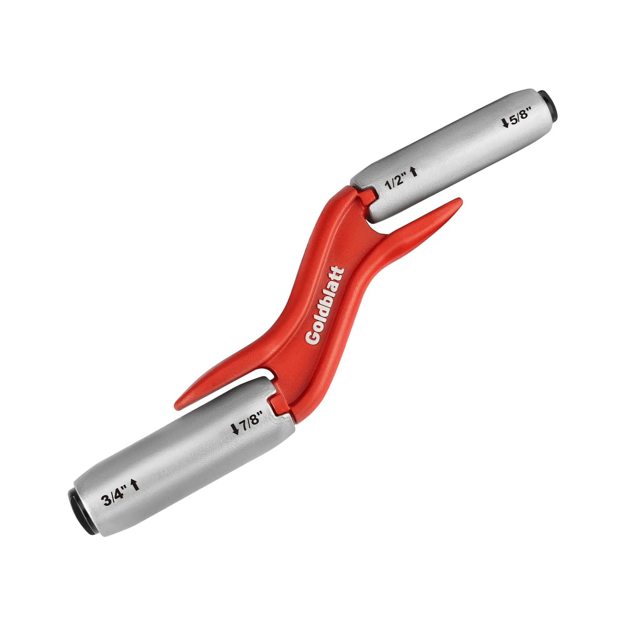 #summersale Goldblatt RED Masonry Brick Jointer Tool, 4 Sizes Barrel Jointer, 1/2in, 5/8in, 3/4in, 7/8in Wall Beauty Stitcher, Stainless Steel Masonry Joint raker, 4 in 1 Bricklaying Jointer