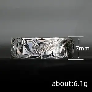 engraved floral halo bohemian wide ring retro jewelry,Durable , Chic,Hypoallergenic Halo Bohemian Wide Ring Retro Jewelry,Christmas & New Year's Gifts, accessories