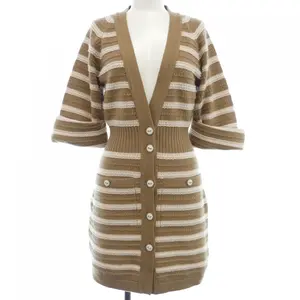 Pre-owned CHANEL Others Small Leather Goods P51639K06641 Cashmere Long Cardigan