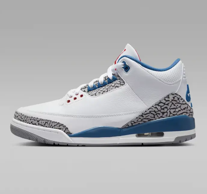Air Jordan 3 Retro True Blue 2026 SKU: IF4396-104 Sneaker Shoes Footwear Basketball Nike Trainer Gym Shoes Nike Air Jordan Retro Lows