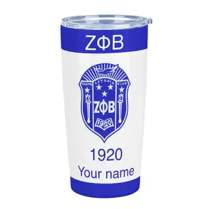 Personalized Zeta Phi Beta 20oz Tumbler, Custom Name, Sorority Gift