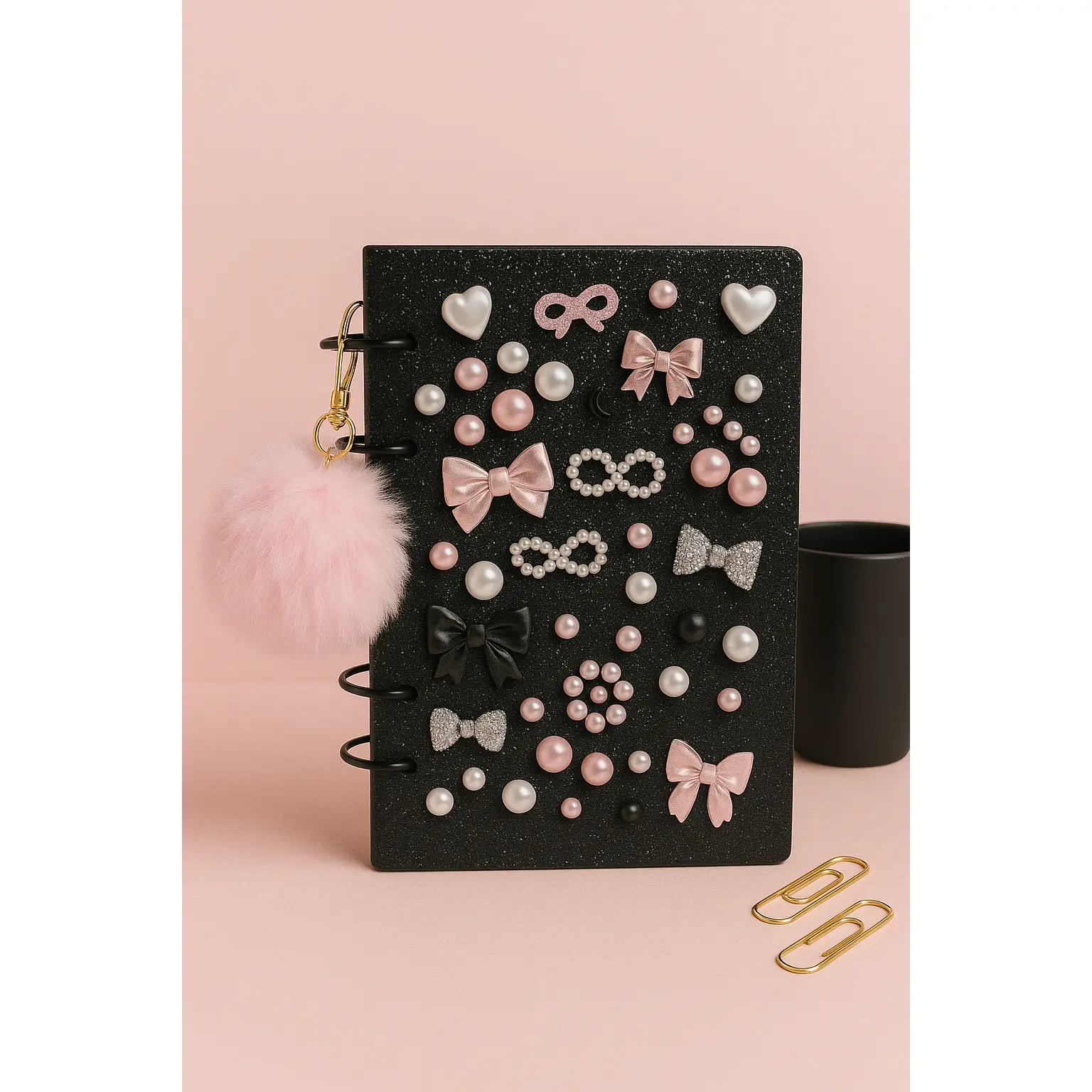 Custom Made Black Acrylic A6 Binder
