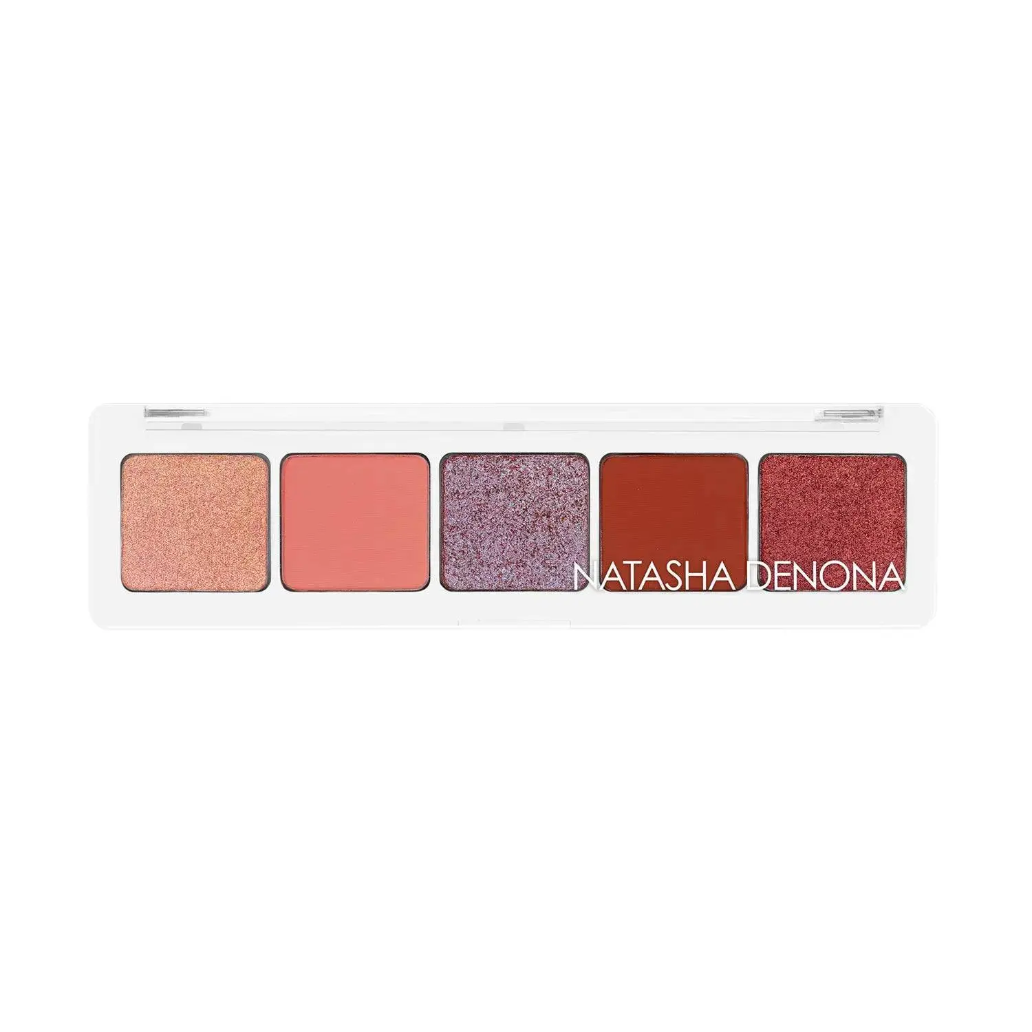Coral Eyeshadow Palette - Metallic, Smooth Finish, Assorted Shades in Metallic Finish for Makeup Use Glitter Glam