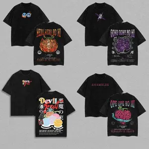 [COLLECTION] Devil Fruit One Piecee Washed Tee  Anime  Graphic Shirt  Mera Mera no Mi, Gomu Gomu no Mi, Ope Ope no Mi  Vintage Manga Streetwear  Shonen Otaku Core T-Shirt  Heavyweight Cotton, one piece merch