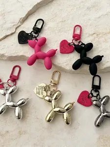 Unisex Dog Keychain, Alloy Heart Cartoon Design, Multifunctional Bag/car Key Decoration, Cute Style, 5/10/20pcs wholesale Party Gifts