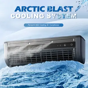 Portable Ice Mist Fan | Super Strong Wind, Three-speed Wind, Suitable for Kitchen, Outdoors, RV | Can Be Hung or Placed on Desk, High-end Design.Cooling fan