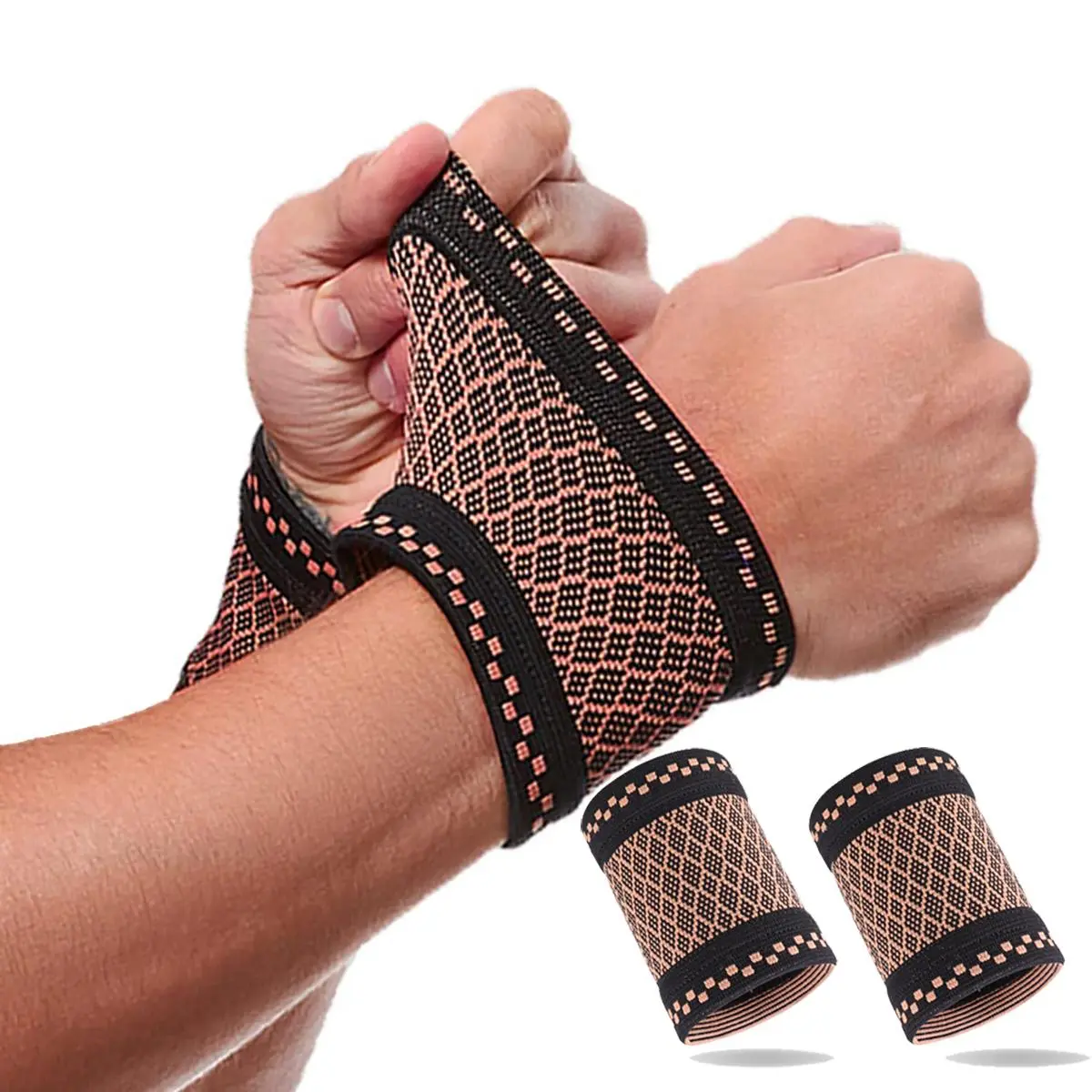 2pcs Wrist Compression Sleeve, Comfortable Breathable Wrist Support For Men Women Tennis, Sports, Fitness