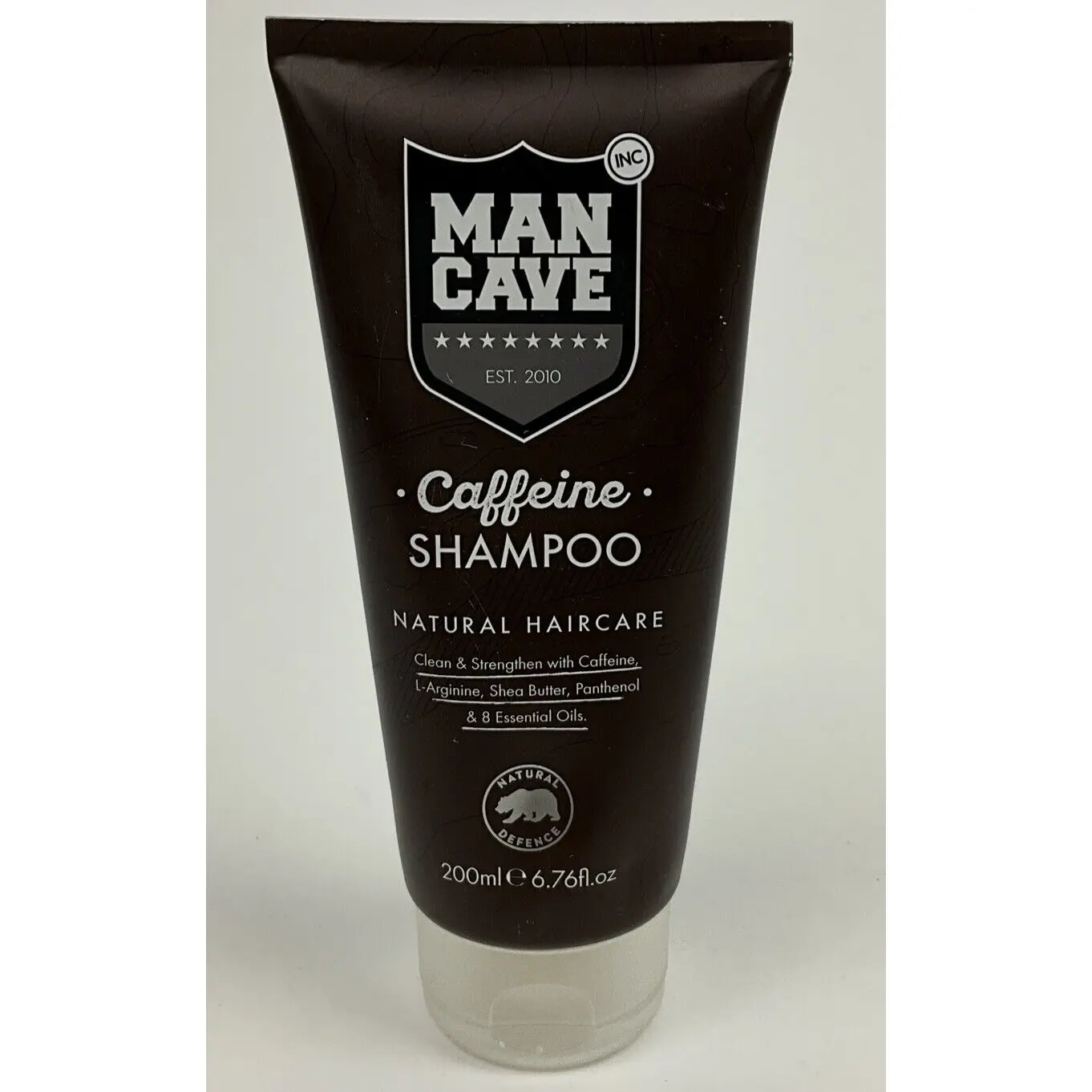 Man Cave Caffeine Shampoo 6.76 Oz - Natural Haircare for Men, Invigorating Formula for Thicker Hair, Strengthens & Revitalizes Hair - Perfect Gift for Him, Sulfate-Free & Paraben-Free, Cruelty-Free Hair Care