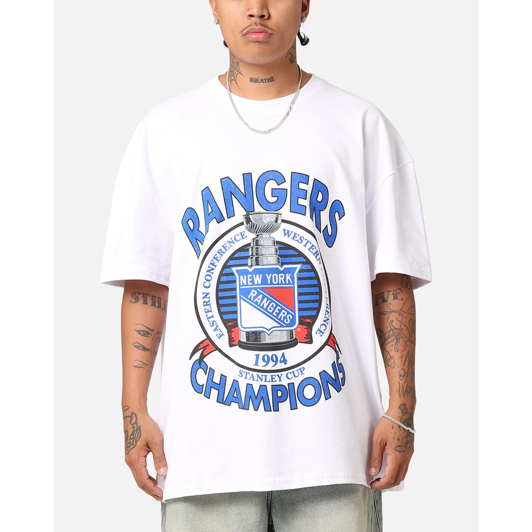 Culture Kings New York Rangers 1994 Cup Heavyweight T-Shirt White