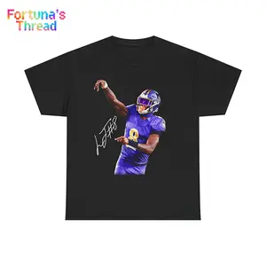 Lamar Jackson Tee 100% Cotton Shirt Adult Sizing Size Fit S-5XL summervibes