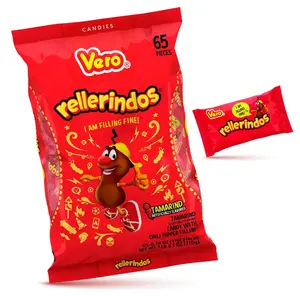 Vero Rellerindos Mexican Candy - 65 Pieces - Classic Snack & Gum - Authentic Flavor Options - No GMO, GMO-Free, Suitable for All Ages - Traditional, Sweet, Bonbon