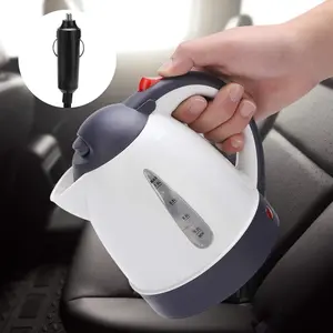 Portable Stainless Steel Travel Electric Kettle, Efficient Heating, 1000ML Capacity, 12V Car Water Heater Bottle for Tea Coffee, Non-Toxic Durable 150w Mini Camping Boiler