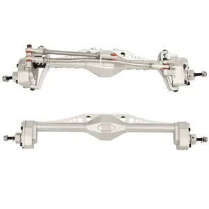 LonZeXy Aluminum Alloy Front or Rear Complete Portal Axle with Servo Mount for Axial 1/10 Capra 1.9 UTB AXI03004 AXI03000T1 T2 Buggy F9 Billet Aluminum Alloy Housing