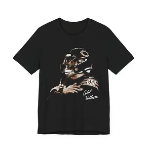 Caleb Williams Iceman Celebration Vintage Graphic T-Shirt - Men's Adult Sizes, 100% cotton tee, unisex style