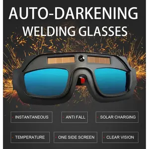 Auto-Darkening Welding Goggles-Panoramic True Color Vision-Intelligent Dimming-Anti-Fog Comfort- Durable Safety Protection for All Welding Tasks，Solar Powered True Color Auto-Dimming Welding Glasses,Professional Protective Eyewear