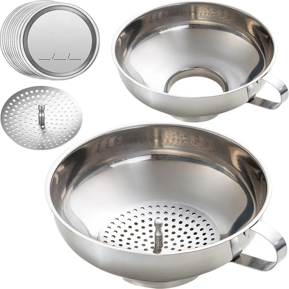 Stainless Steel Wide Mouth Funnel for Mason Jars, Clearance Canning Supplies