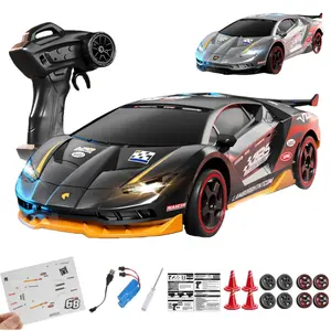 High-Speed Remote Control Drift Car, Realistic Design, 6 Transformable Lights, 2.4g Controller, Racing & Drifting Tires, Birthday Gift for Kids, Rc Drift Car
