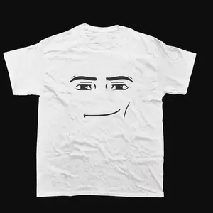 Roblox Man Face T-Shirt | Funny Meme Shirt for Gamers | Unisex Vintage Graphic Tee | Cool Streetwear Gift Idea