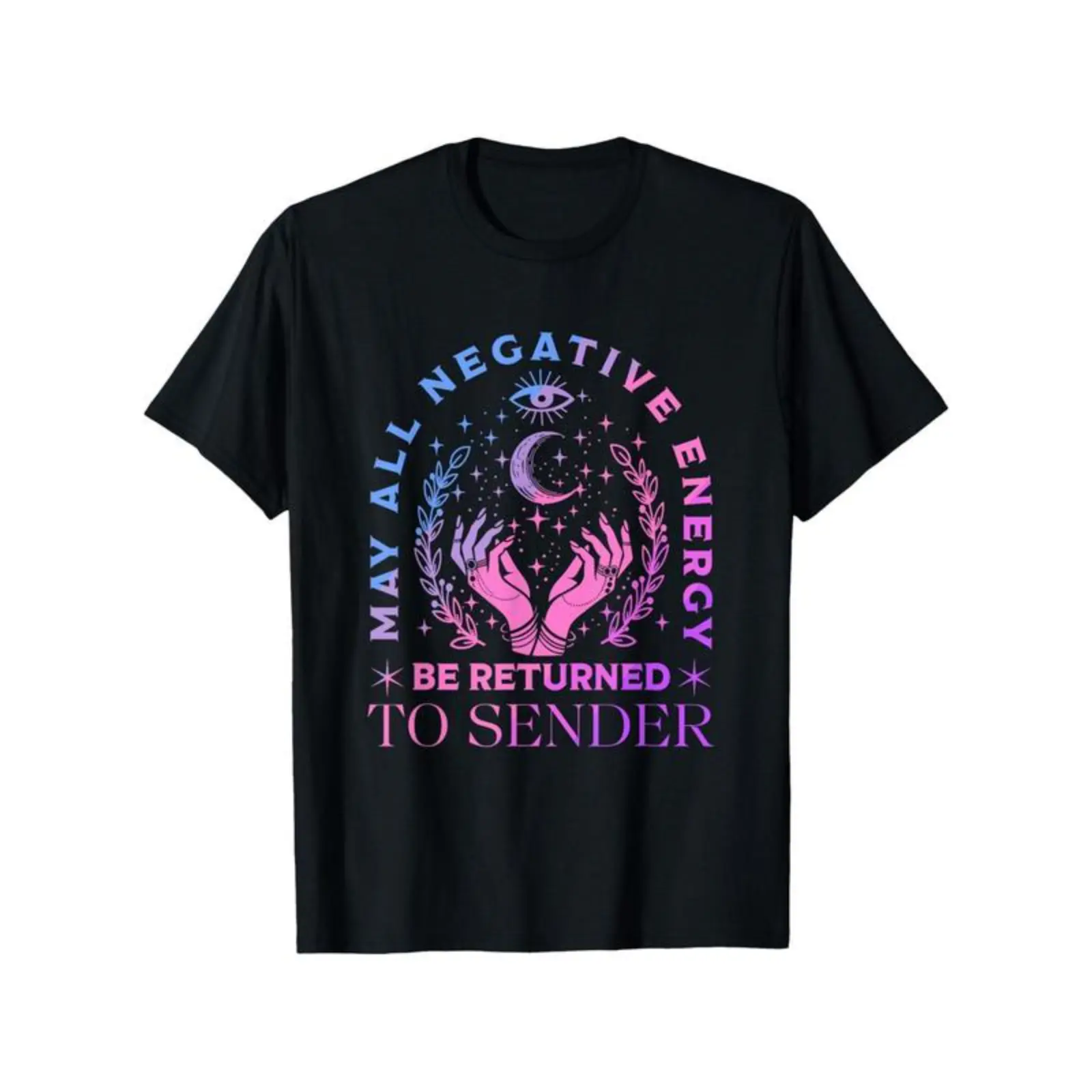 Magic Moon T-Shirt - Unisex 100% Cotton Relaxed Fit Tee with Celestial Graphic Print, Slight Stretch & Elastic Comfort, Machine Washable,  for Casual & Outdoor Wear, Allseason Apparel |     Mystical Design |     Comfortable Clothing