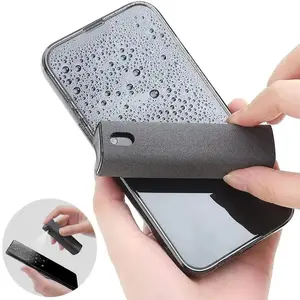 3-in-1 Spray Wipe Screen Cleaner, suitable for all phone, laptop, and tablet screens, microfiber cloth and protective cover, touchscreen-specific