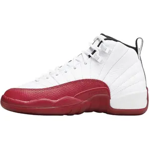 Youth Jordan 12 Retro "Cherry" White/Black-Varsity Red (153265 116) (GS)
