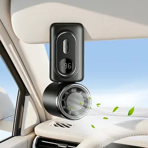 Portable Clip-On Fan 5-Speed Mini Rechargeable with 3000mAh Battery 180° Rotation Hands-Free Personal Cooling for Car Stroller Umbrella Backpack Desk Travel Outdoor