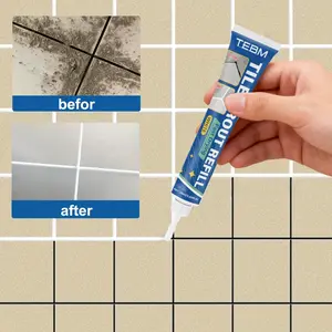Tile Grout Paste for Shower Bathtub Surrounds Sink Areas, Seamless Smooth Durable Sealer, Ideal for DIY Use and Grouting Operations