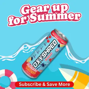 Summer Gear Up x OxyShred Energy Drink | Ready-to-Drink RTD | On-The-Go Energy & Focus Support | Daily Performance Routine | Zero Sugar Summer Gear Up x OxyShred Energy Drink | Ready-to-Drink RTD | On-The-Go Energy & Focus Support | Daily Performance Routine | Zero Sugar