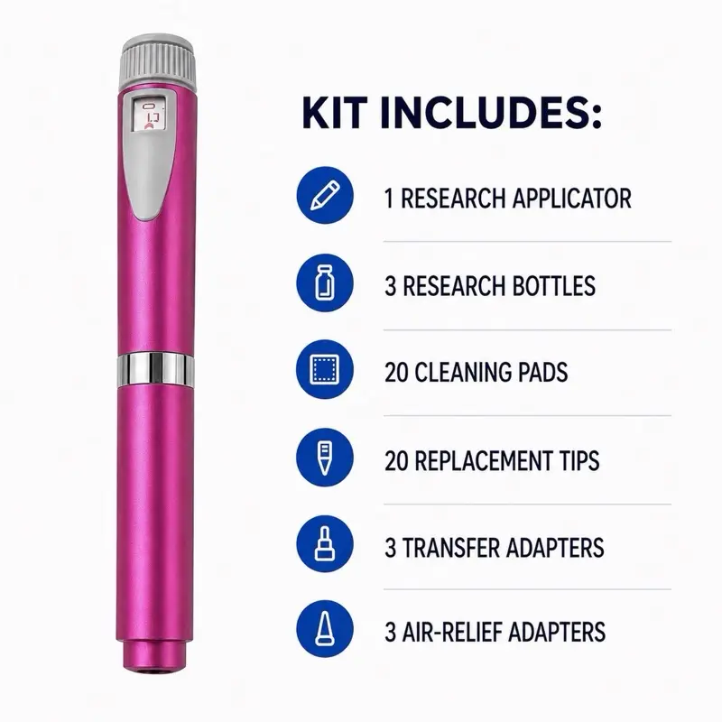 Reusable Research Applicator V2 Pink Frosted Matte Finish
