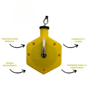 Heavy Duty Chalk Line Construction Tools 100-Foot Line Durable Ergonomic Design for Precise Marking & Roofing Accessories
